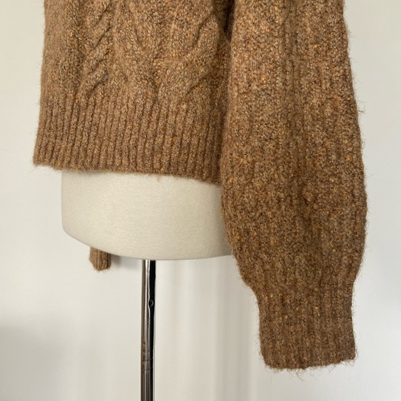 NWT cropped camel mohair-like sweater by A New Day. Size XS - Picture 5 of 7